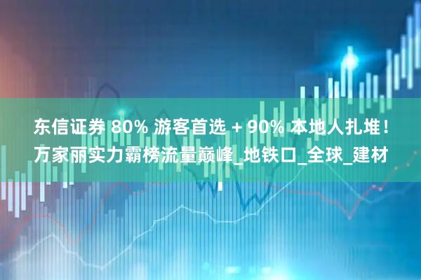 东信证券 80% 游客首选 + 90% 本地人扎堆！万家丽实力霸榜流量巅峰_地铁口_全球_建材